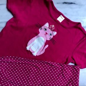 💕 Gymboree Pink Sleep Set 💤 Size 12 💕